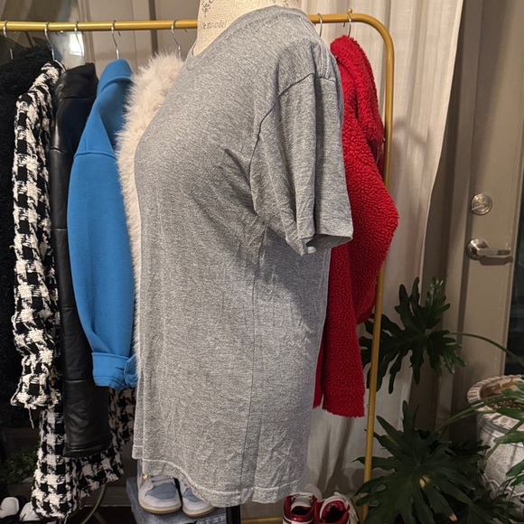 American Apparel The Track Shiry Gray Shortsleeve Tee Men’s Casual Top sz Medium - Picture 4 of 8